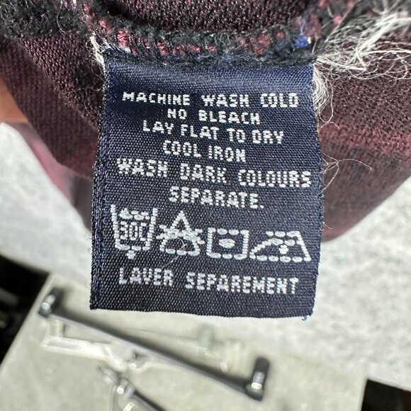 Cutter & Buck Cherokee Run Golf Club Polo Shirt Men's L Burgundy & Black Cotton - Picture 5 of 9